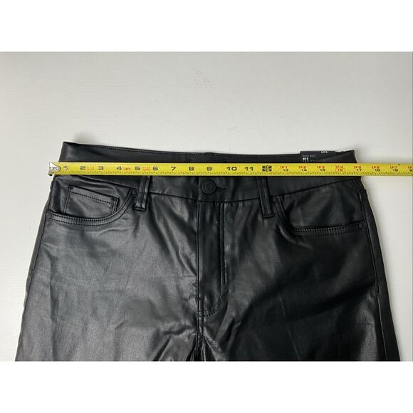 Women's 12 KUT From The Kloth Meg Ab Fab High Rise Wide Leg Black Coated Pants - Picture 12 of 15